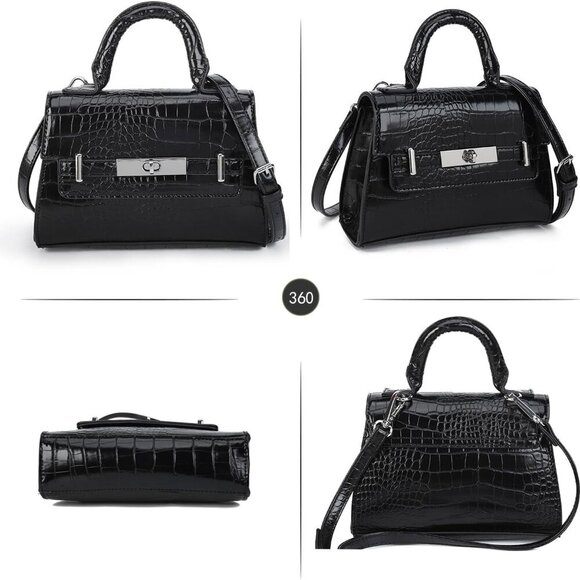 Small Cute Crossbody Purse for Women with Top Handle Designer Mini Tote Bag for - Picture 3 of 9